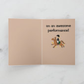 Carte Horseback équitation Félicitations pour la perform (Intérieur)
