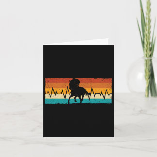 Carte Horseback Rider Equestre Heartbeat Horse Lover R