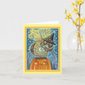 Carte HORSEMAN OWL SANS TÊTE, SLEEPY HOLLOW Note (Fleur jaune)