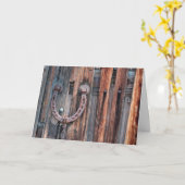 Carte Horseshoe Bonne chance (Fleur jaune)