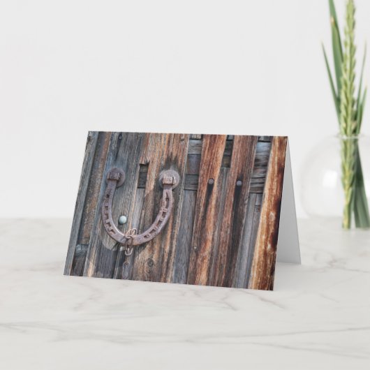 Carte Horseshoe Bonne chance (Devant)