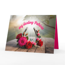 Horseshoe en fer personnalisé 6e anniversaire