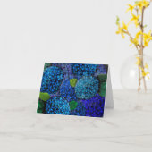 Carte Hortensia Bleu (Fleur jaune)