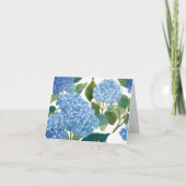 Carte Hortensias bleus | Beau buisson floral (Devant)