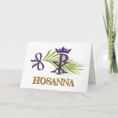 Carte HOSANNA dimanche des Rameaux (Devant)