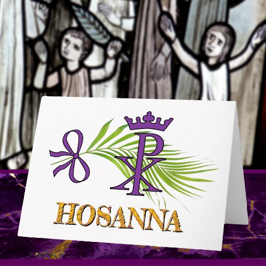 Carte HOSANNA dimanche des Rameaux