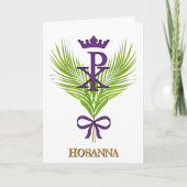 Carte HOSANNA Palm Sunday (Jean 12:12-15) (Devant)