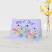 Carte Hospice Nurse WHISPY Angels Design (Fleur jaune)