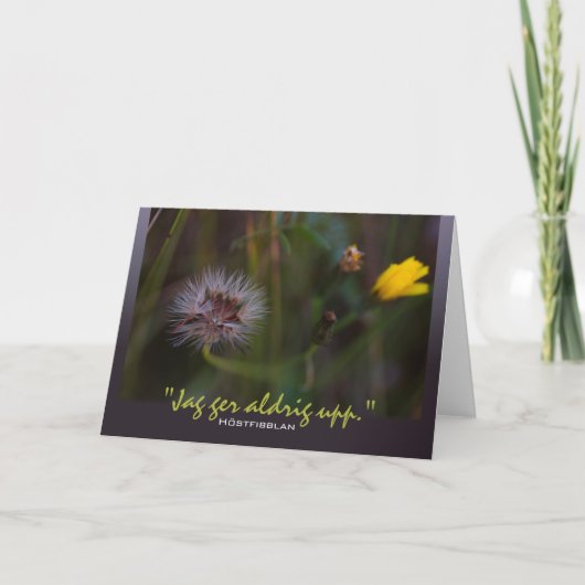 Carte Höstfibblan Jag ger aldrig upp CC0780 (Devant)