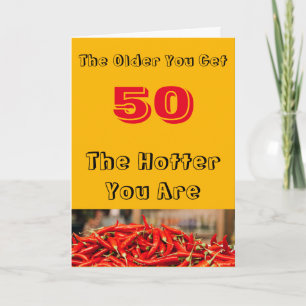Carte Hot 50th Birthday Wives