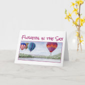Carte Hot Air Balloons Card (Fleur jaune)