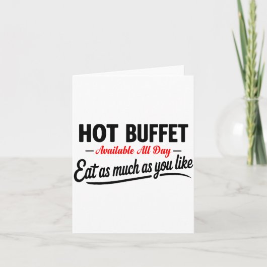 Carte Hot Buffet Available All Day Eat As Much As You Li (Devant)