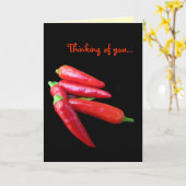 Carte Hot Chili Peppers Peppers Penser à vous (Fleur jaune)