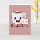 Carte Hot Cocoa et Marshmallow Friendship (Fleur jaune)