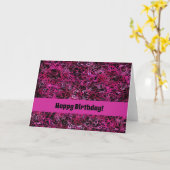 Carte Hot Rose et Black Electric Lines (Fleur jaune)