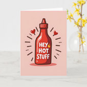 Carte Hot Sauce Hey Hot Stuff Card (Fleur jaune)
