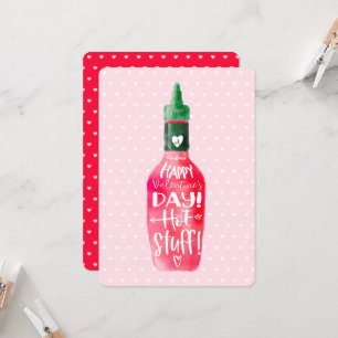 Carte Hot Suff Heureuse Sainte-Valentin   Bouteille de s