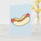 CARTE HOTDOG GREETING CARDS, 'HEUREUX ÉTÉ !" (Fleur jaune)