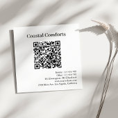 Carte hôte de code QR moderne pour les locations d
