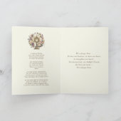 Carte Hôte eucharistique catholique Prière des Écritures (Intérieur)