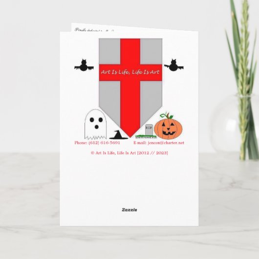 Carte "Hotel Duluth Table Setting" Hallowe’en (Dos)