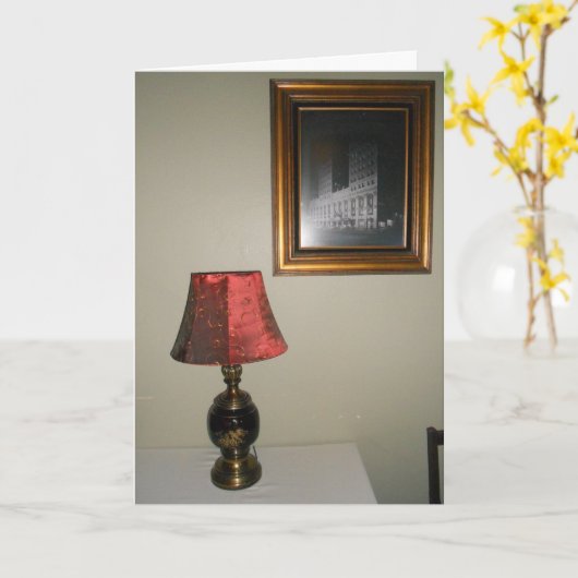 Carte "Hotel Duluth Table Setting" Hallowe’en (Fleur jaune)