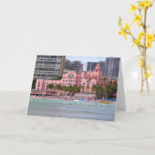 Carte Hôtel hawaïen royal (Fleur jaune)