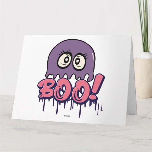 Carte Hou hou effrayant (Dos)