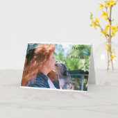 Carte Houladays heureux (Fleur jaune)