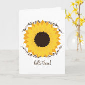Carte houlette (Fleur jaune)