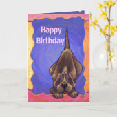 Carte Hound Dog Party Centre (Fleur jaune)