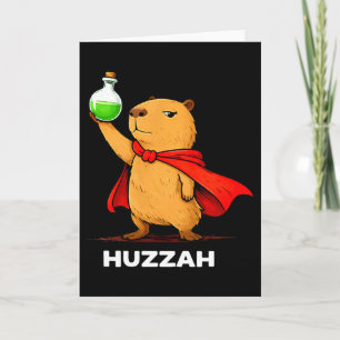 Carte Hourra capybara alchimiste drôle potion mème nouve