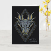 Carte HOUSE of the Dragon | Skull Diamond Crest (Fleur jaune)