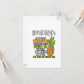 Carte Housekeepers Are Like Pineapples. (Devant/Arrière en situation)