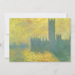 Carte Houses of Parliament, ciel orageux de Claude Monet