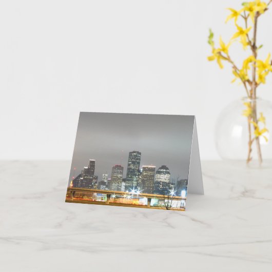 Carte Houston Night (Fleur jaune)
