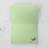 Carte Hovering Jacobin Hummingbird - transsp. anniversai (Intérieur)