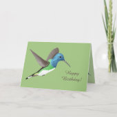 Carte Hovering Jacobin Hummingbird - transsp. anniversai (Devant)