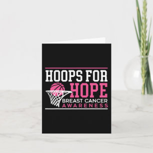 Carte Hovers For Hope Basketball Player Cancer du sein A