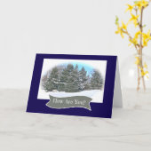 CARTE "HOW ARE YOU?" PEACEFUL WINTER LANDSCAPE (Fleur jaune)