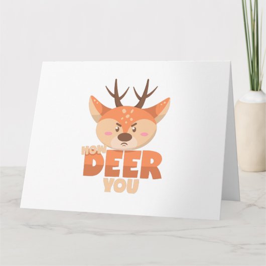Carte How Deer You  (Devant)