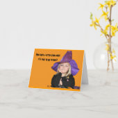 Carte How Does a Witch Know When It's Time for Bed ? (Fleur jaune)
