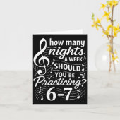 Carte How Many Nights A Week Should You Be Practicing 67 (Fleur jaune)