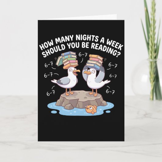 Carte How Many Nights a Week Should You Be Reading? 67 (Devant)