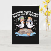 Carte How Many Nights a Week Should You Be Reading? 67 (Fleur jaune)