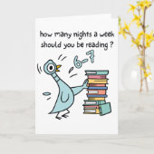 Carte How Many Nights a Week Should You Be Reading? 67 (Fleur jaune)