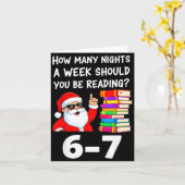 Carte How Many Nights A Week Should You Be Reading 67 Ch (Fleur jaune)