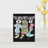 Carte How Many Nights A Week Should You Be Reading_ 6–7  (Fleur jaune)