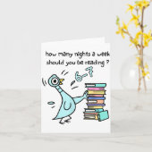 Carte How Many Nights A Week Should You Be Reading 6-7 T (Fleur jaune)