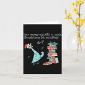 Carte How Many Nights A Week Should You Be Reading 6-7 T (Fleur jaune)